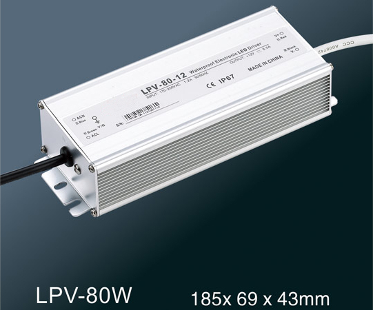 LPV-80W LED constant voltage waterproof switching power supply