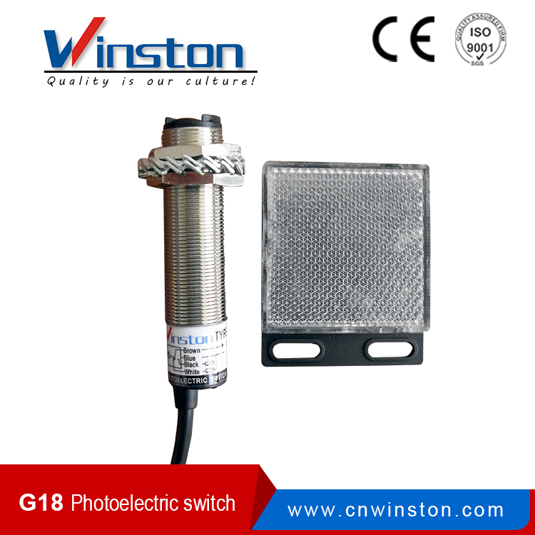 G18 retroreflective type photoelectric reflector NPN PNP switch sensor