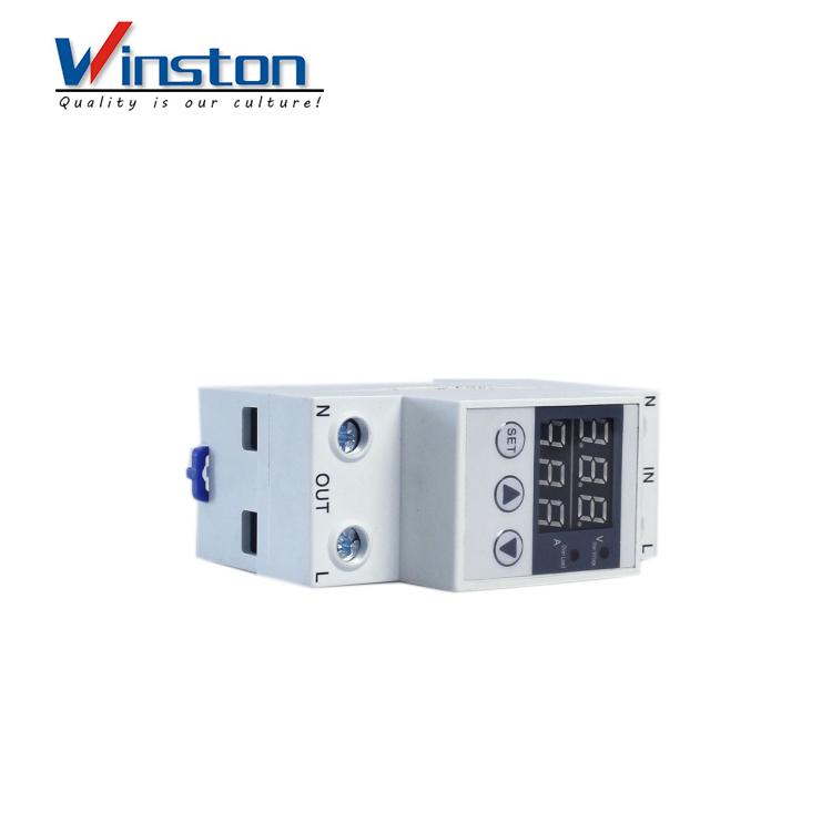 WD-D63 adjustable Intelligent digital Over and Under voltage limit current protector 