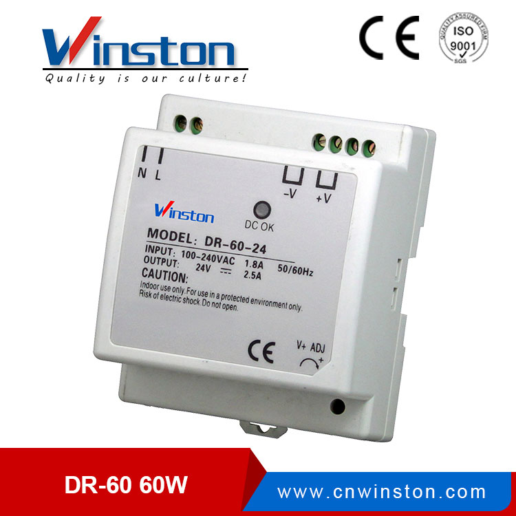 Manufacturer Single output AC DC switching power supply 60W DR-60 