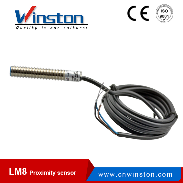 LM8 non flush type NO NC NO+NC detect metal proximity switch sensor