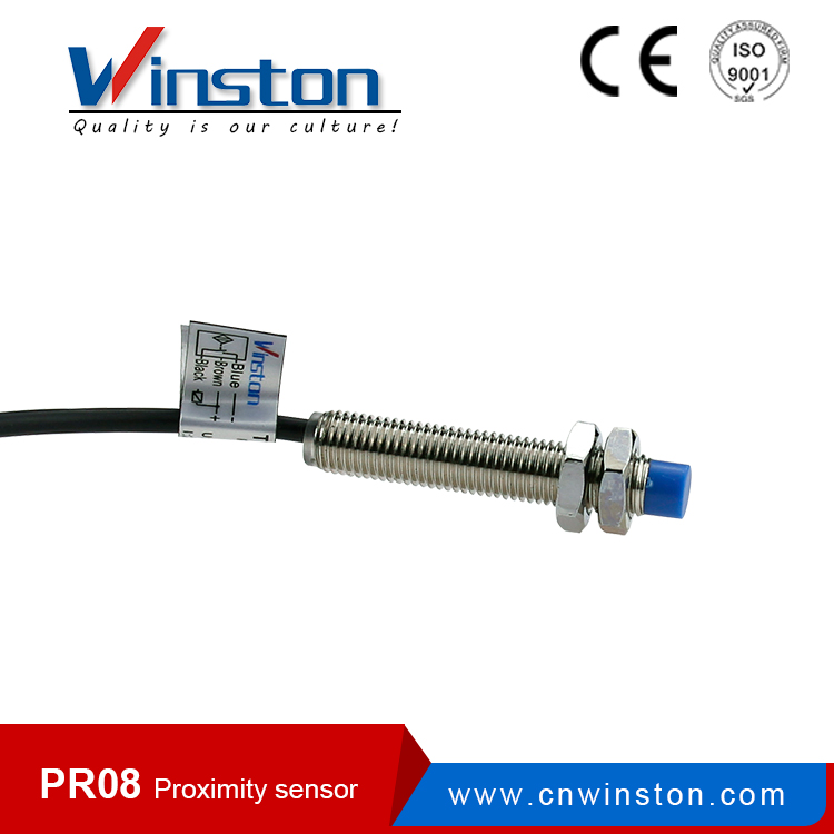 PR08 NPN PNP Flush Non-flush connector type proximity switch sensor 