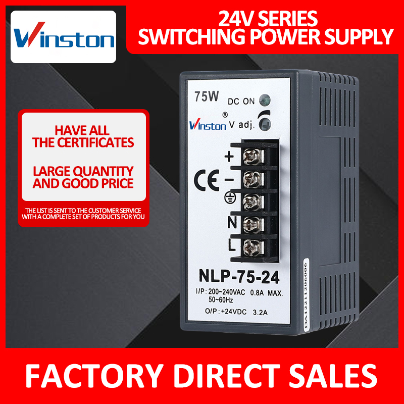 NLP-75 75W 12V 24V 5A 3A Intelligent Single Output Switching Power Supply