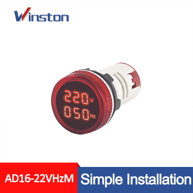 AD16-22VHzM 22mm Digital Voltage Hertz Meter Voltmeter Frequency meter Indicator