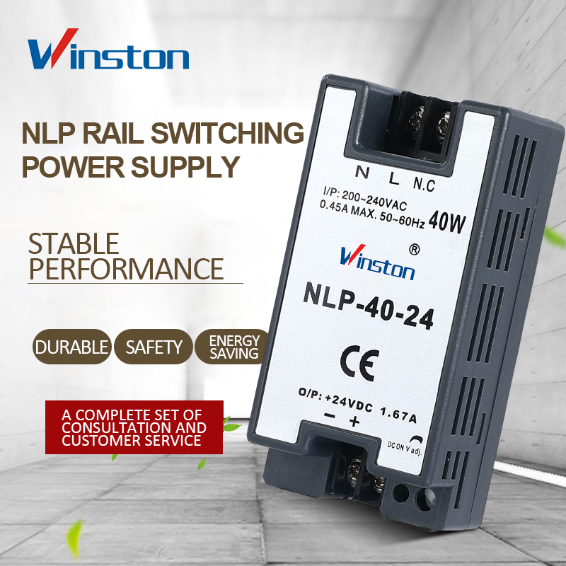High Quality NLP-40 40W 12V 24V 3A 1.67A intelligent Din Rail switching power supply