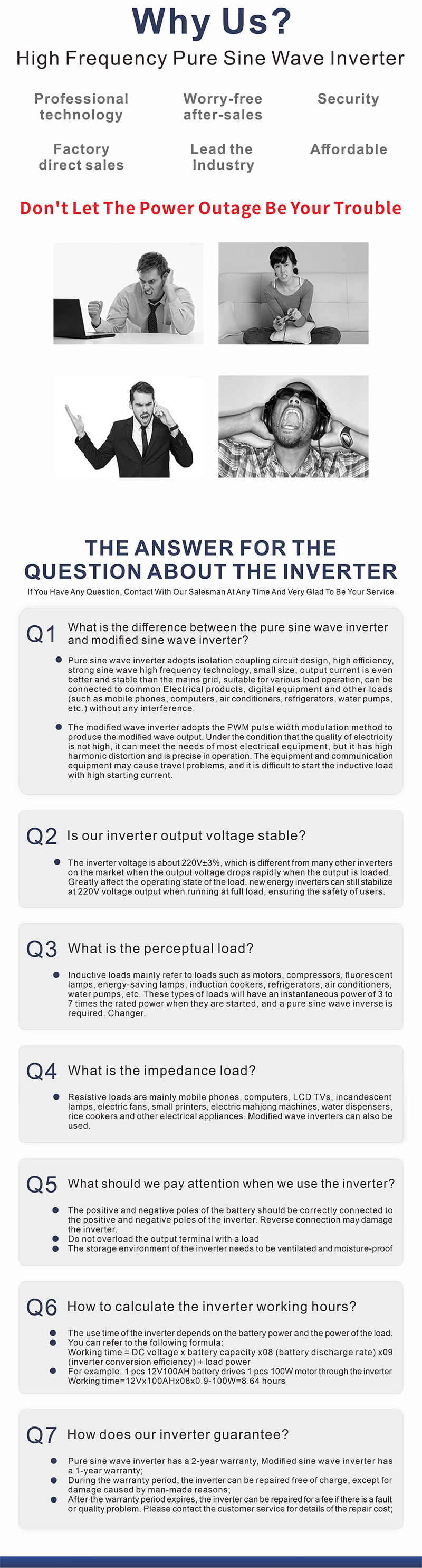 中性款 300W玫瑰金逆变器详情页6