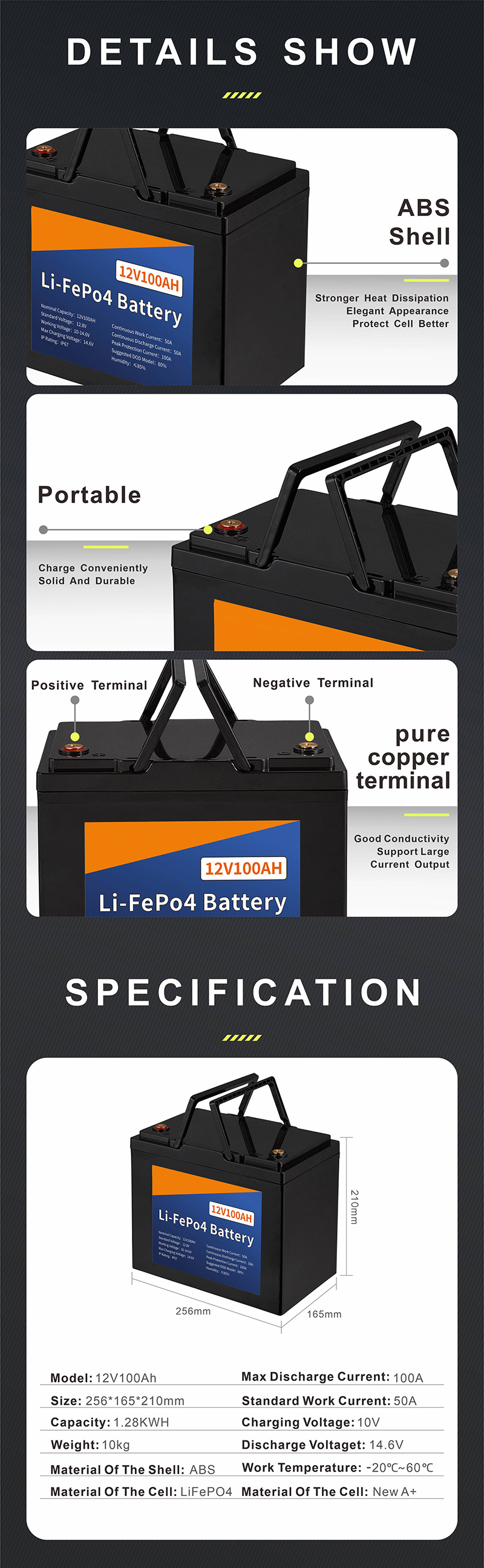 中性 12V100Ah 储能锂电池详情页55