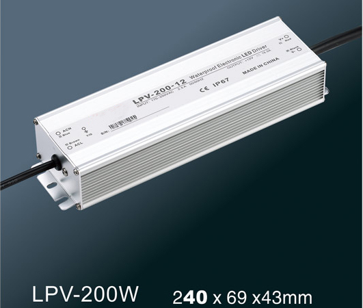 LPV-200W LED constant voltage waterproof switching power supply