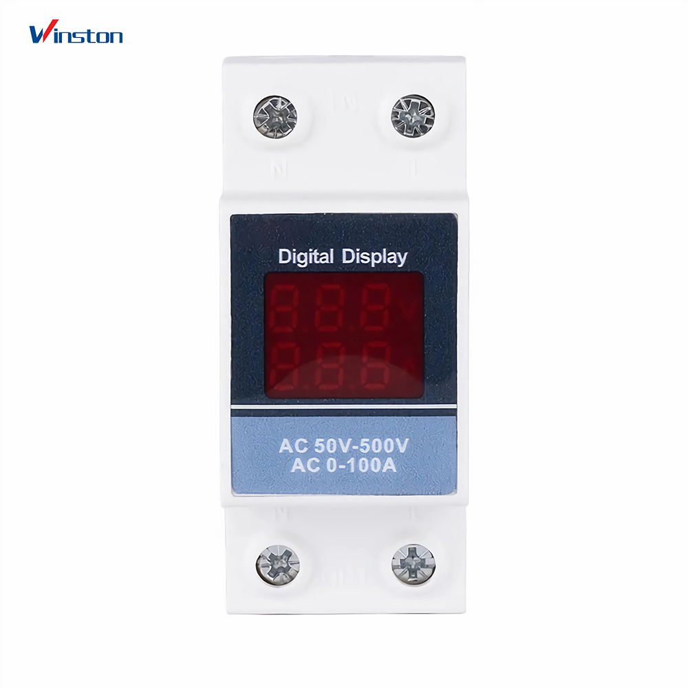 Din Rail AC Voltage & Current Display Meter