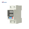 63A 230V Din Rail Adjustable Display Over And Under Voltage Protector With Lcd Current