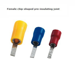 Female chip-shaped pre-insulating joint