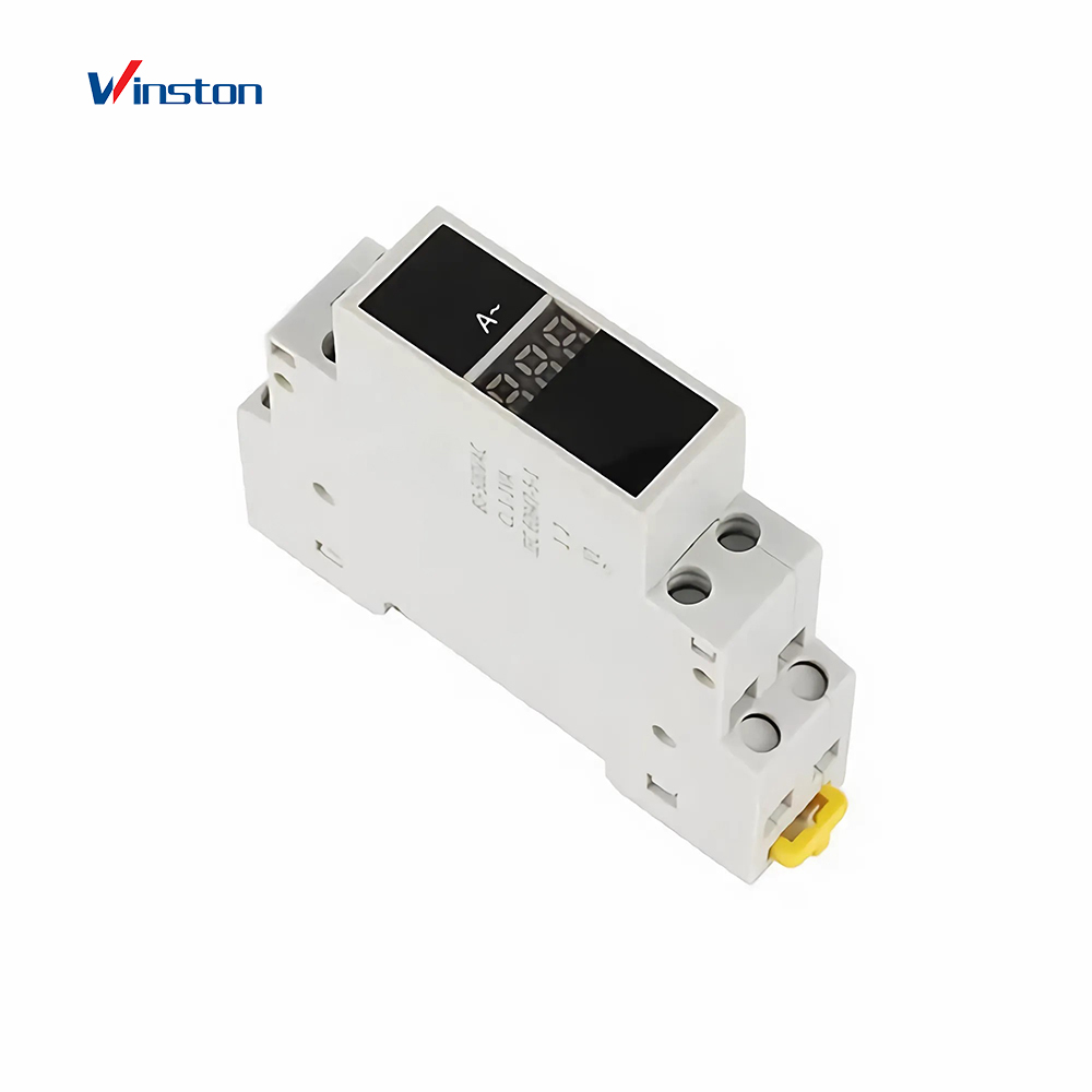 1 - 100A LED Digital Display Din Rail Adjustable Single-Phase Current Meter Ammeter