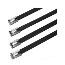 Stainless steel Epoxy coated cable ties-Ball self-lock