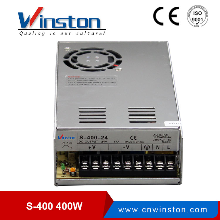  400W S-400 DC Regulated Switch Mode Power Supply For Indoor Use