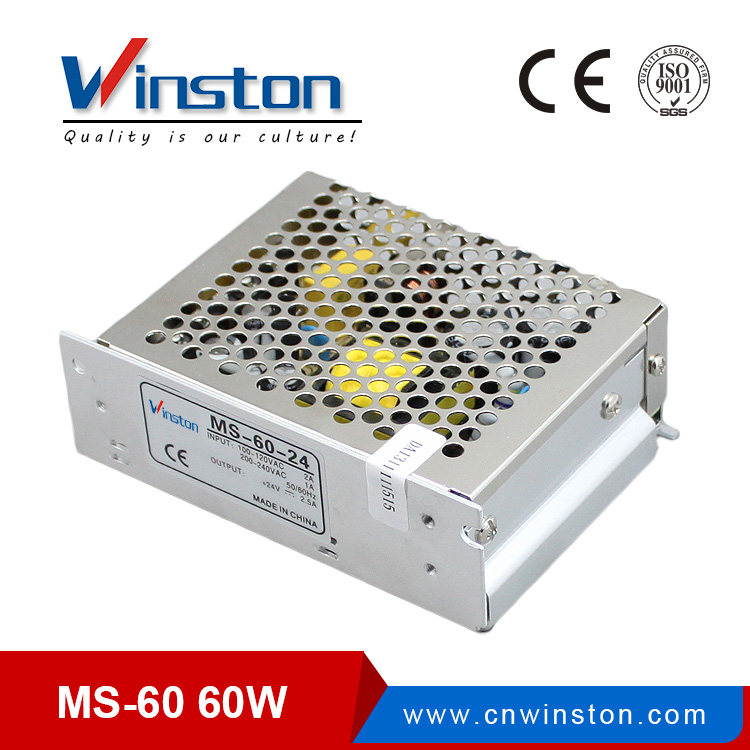 CE ROHS MS-60W 100V - 220V AC /DC 5V 12V 15V 24V Converter / Switching Power Supply