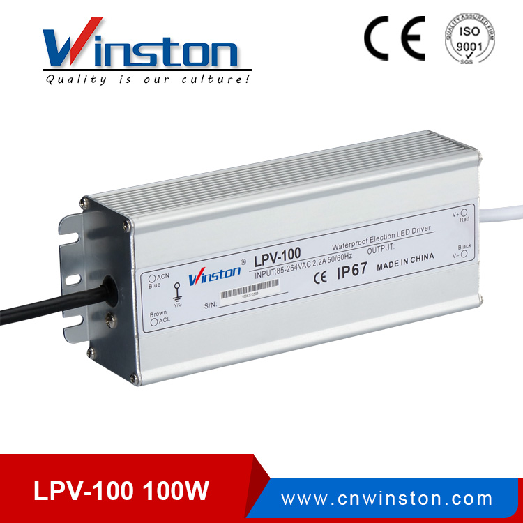 Small size LPV-100 led driver 100w waterproof led power supply 