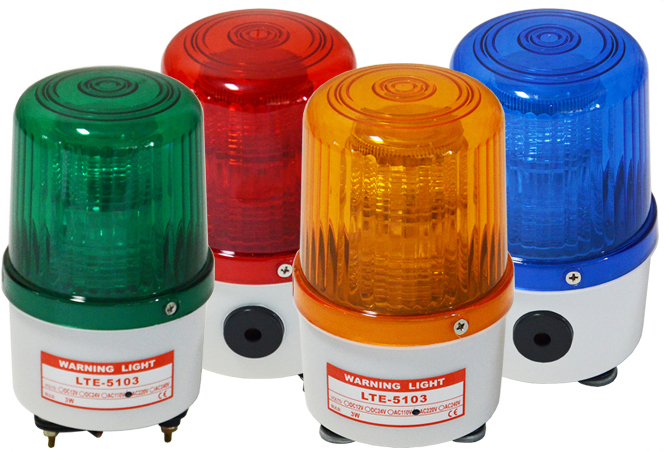 LTD-5103J mini single led lights with siren l DC12V 24V AC110V 220V 