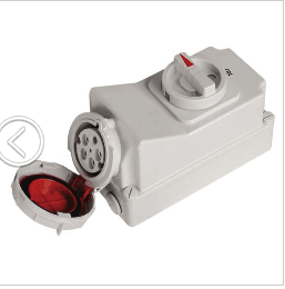 32A IP44 Industrial connector Interlock Switch Socket