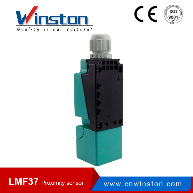 IP67 LMF37 NO NC Angular Column Square Type Inductance Proximity Sensor