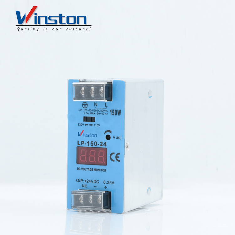 Din Rail Voltage Monitor Display  24v 2.1A LP-50-24 switching dc power supply 