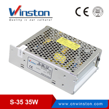 S-35 single output 220/230vac 5V 12V 15V 24Vdc 35W switching mode power supply With 2 years Warranty