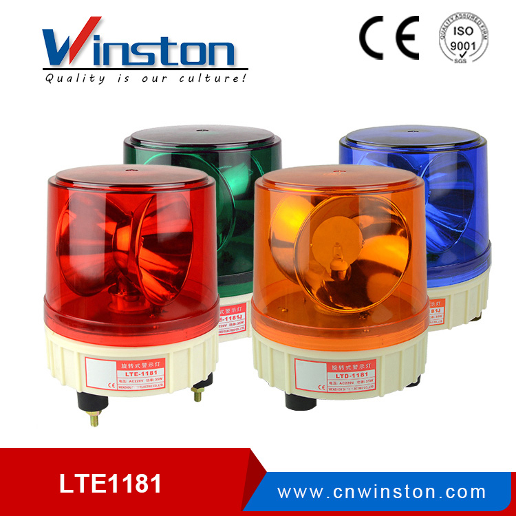LTD-1181 red bulb rotary warning light (Φ180) DC12V 24V AC110V 220V