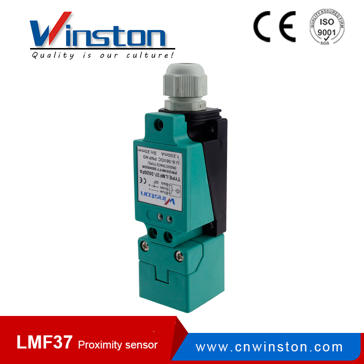 IP67 LMF37 NO NC Angular Column Square Type Inductance Proximity Sensor