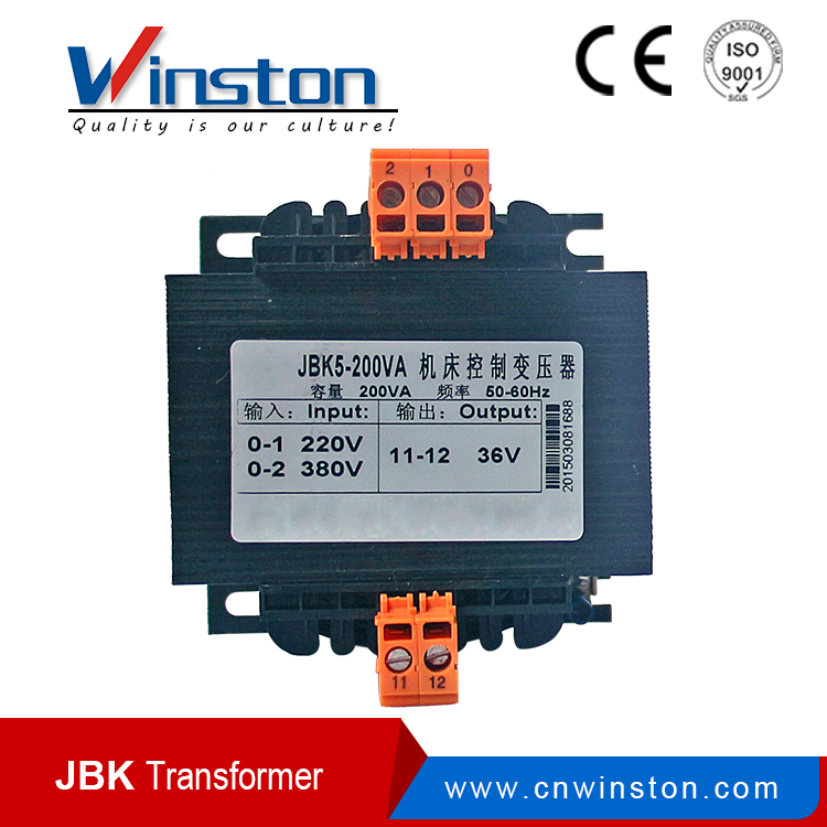 JBK5-200 200VA Instrument Type single Phase 380VAC 220VAC Input Transformer