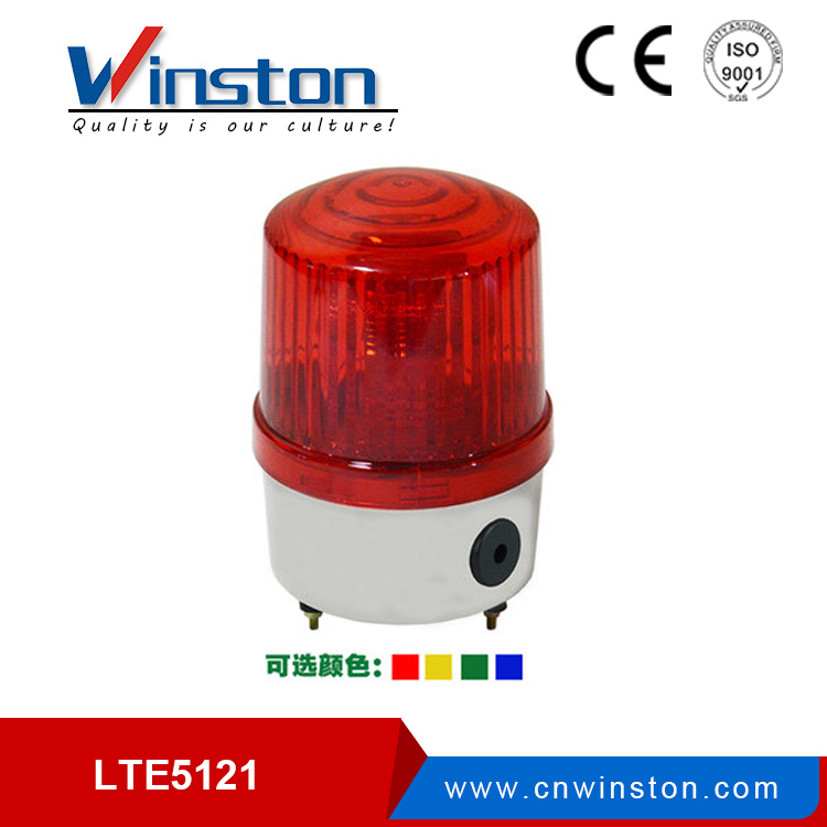 LTE-5121J Red Strobe warning light with siren