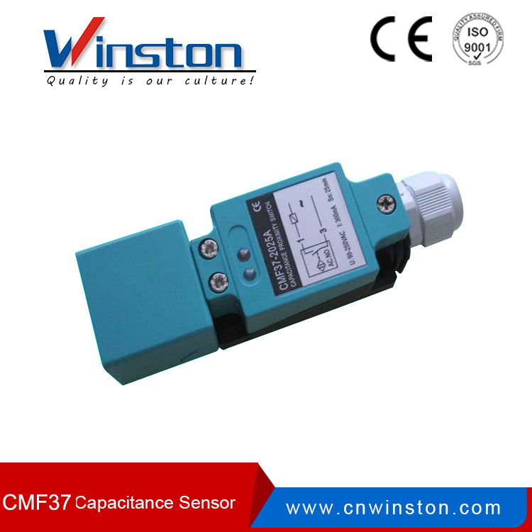 IP67 CMF37 NO NC Angular Column Square Type Capacitive Proximity Switch Sensor