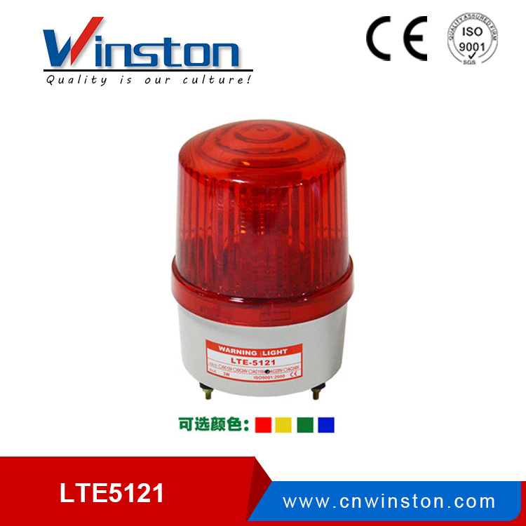 LTE-5121J Red Strobe warning light with siren