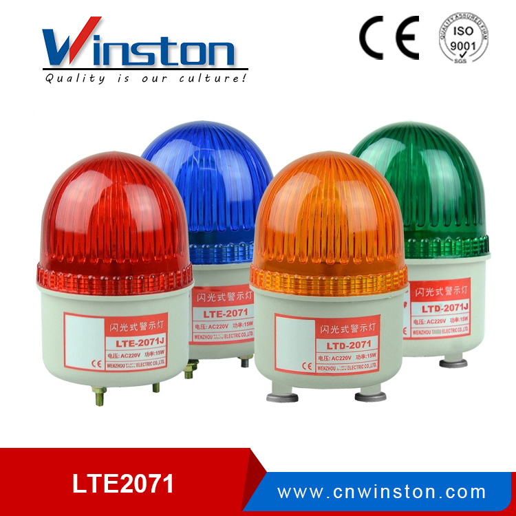 LTE-1101 Screw Base Revolving Light Amber/Red/Blue -Rotator