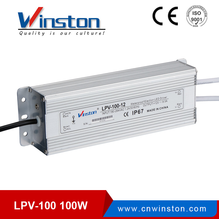 LPV-100W Waterproof switching power supply led driver with CE 