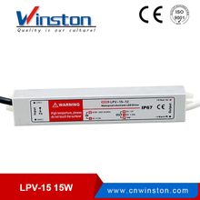 LPV - 15W led driver ac dc waterproof switching power supply 