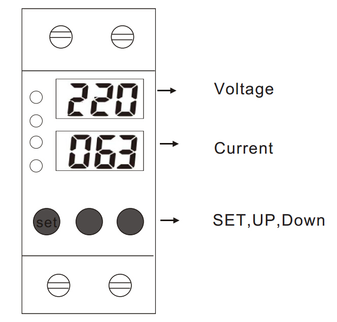b63 Front Panel View