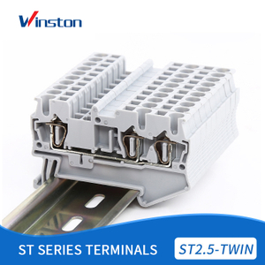 ST2.5 TWIN Factory Price Waterproof Din Rail Electrical Terminal Block