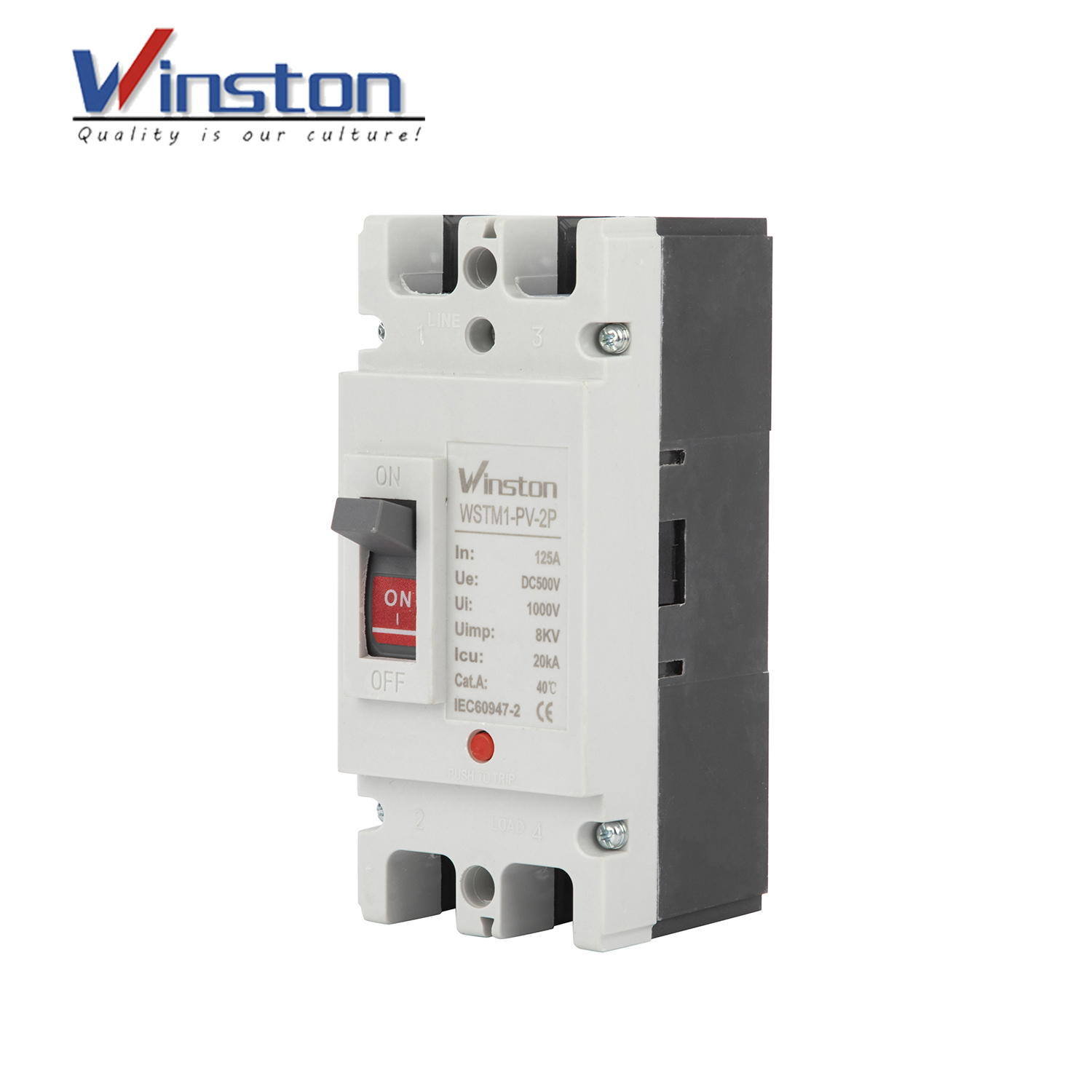 WSTM1-PV-2P Solar Molded Case Circuit Breakers