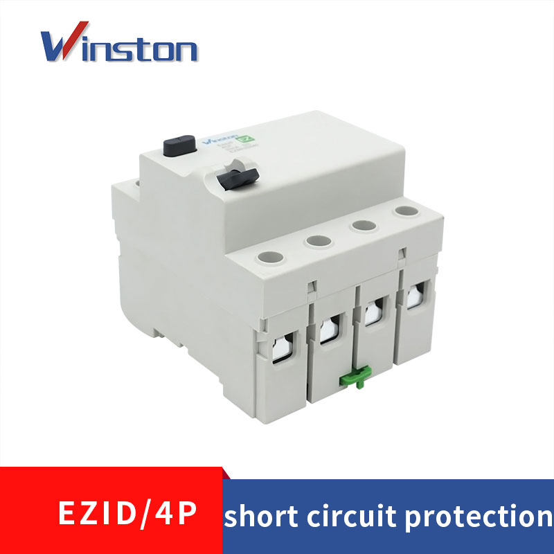 EZID 4P 6-100A 400V 300MA 500MA RCCB Mini Leakage Circuit Breaker