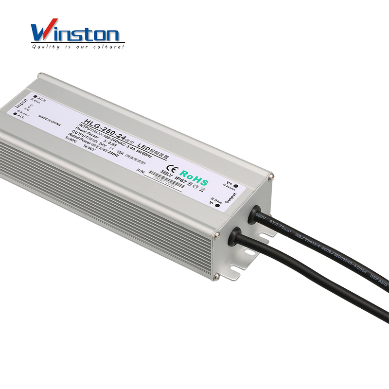 High Quality HLG-250 250W Waterproof Led Lighting Driver Power Supply