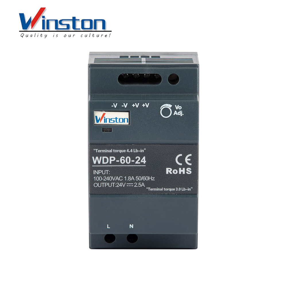 WDP-60 60W 5V 12V 15V 24V 48V Ultra-thin Rail Type Switching Power Supply