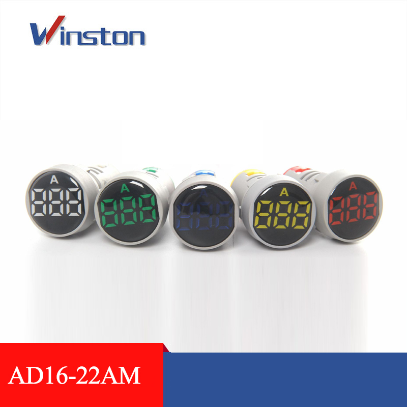 AD16-22AM 22mm 0 - 100A Led light Digital Current Meter Ammeter Indicator