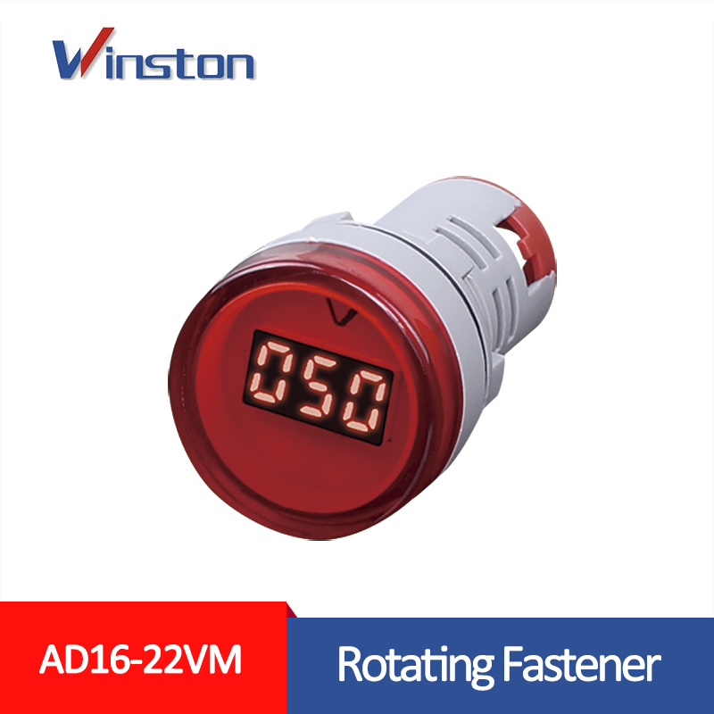 AD16-22VM 22mm DC 5V - 60V Led light mini Digital Voltage Meter Voltmeter Indicator