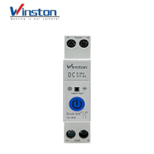 Winston 40A WiFi DC Smart Circuit Breaker 8-90V 12V 24V 48V 72V Tuya Remote Control Switch Din Rail for Solar PV Battery RV CE
