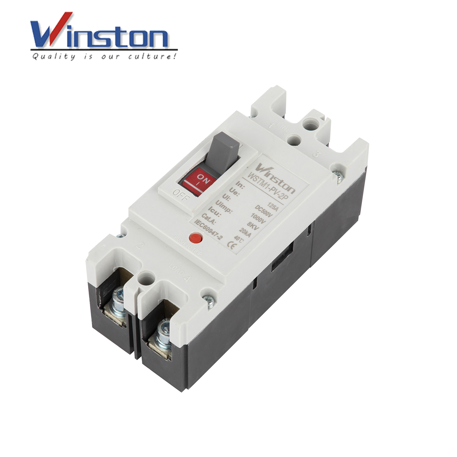 WSTM1-PV-2P Solar Molded Case Circuit Breakers