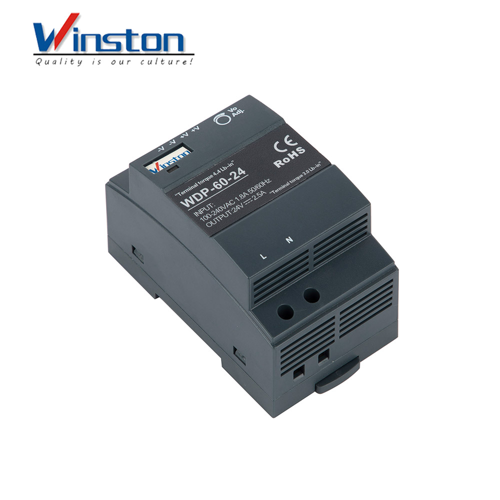 WDP-60 60W 5V 12V 15V 24V 48V Ultra-thin Rail Type Switching Power Supply