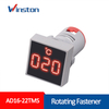 AD16-22TMS 22mm RED Led light Lamp mini Digital Temperature Meter Indicator Thermometer
