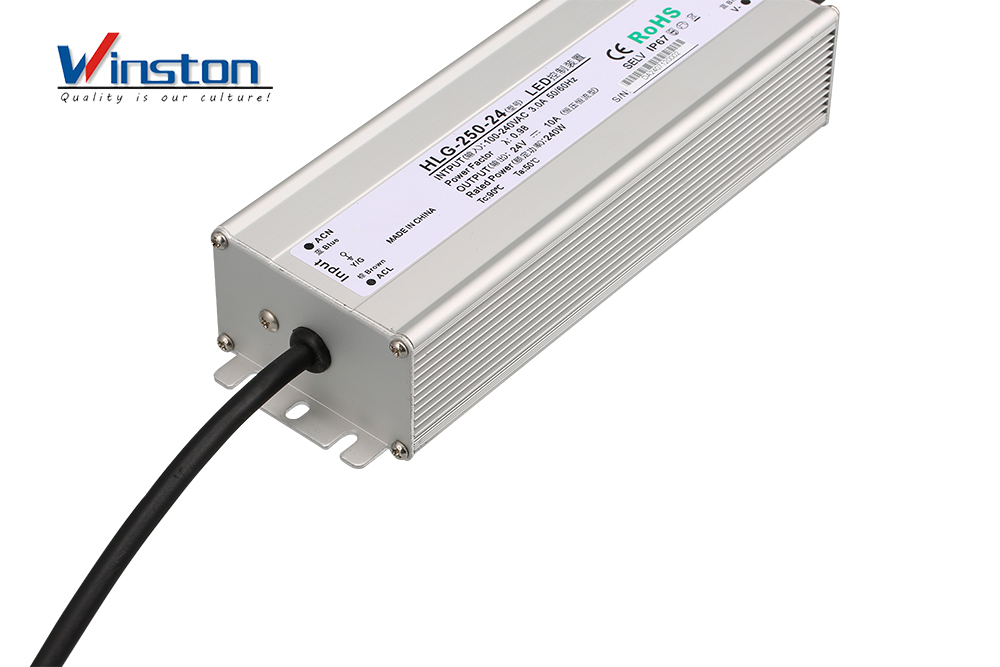 High Quality HLG-250 250W Waterproof Led Lighting Driver Power Supply