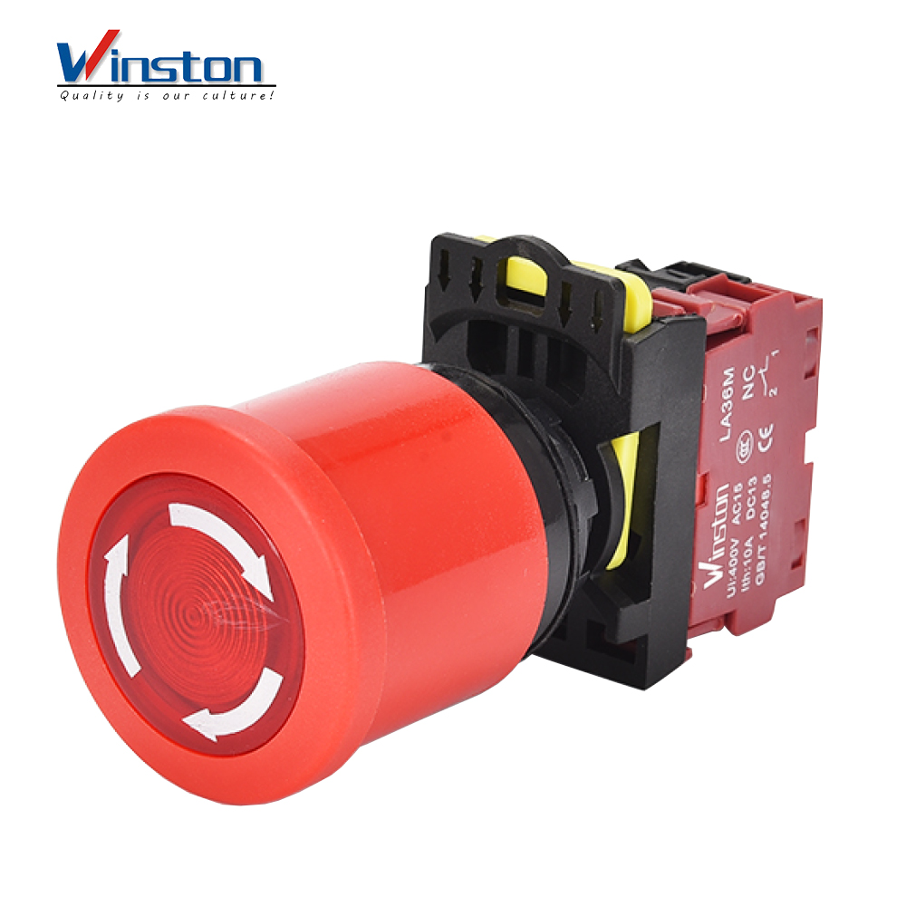 LA36M series emergency stop button switch