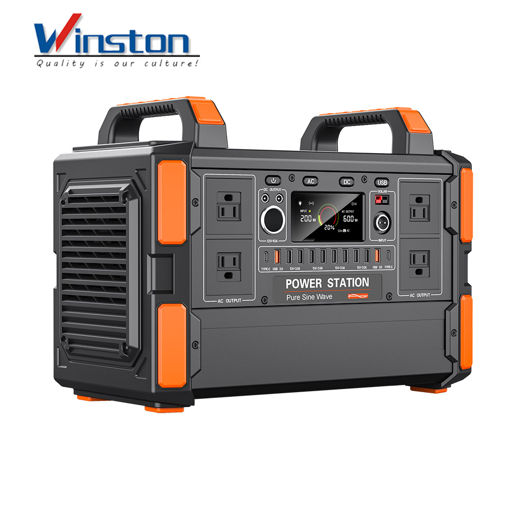 T11 1200W AC Outlet Rechargeable Battery Camping Solar Generator Portable Power Supply for Camping Household Solar Mobile