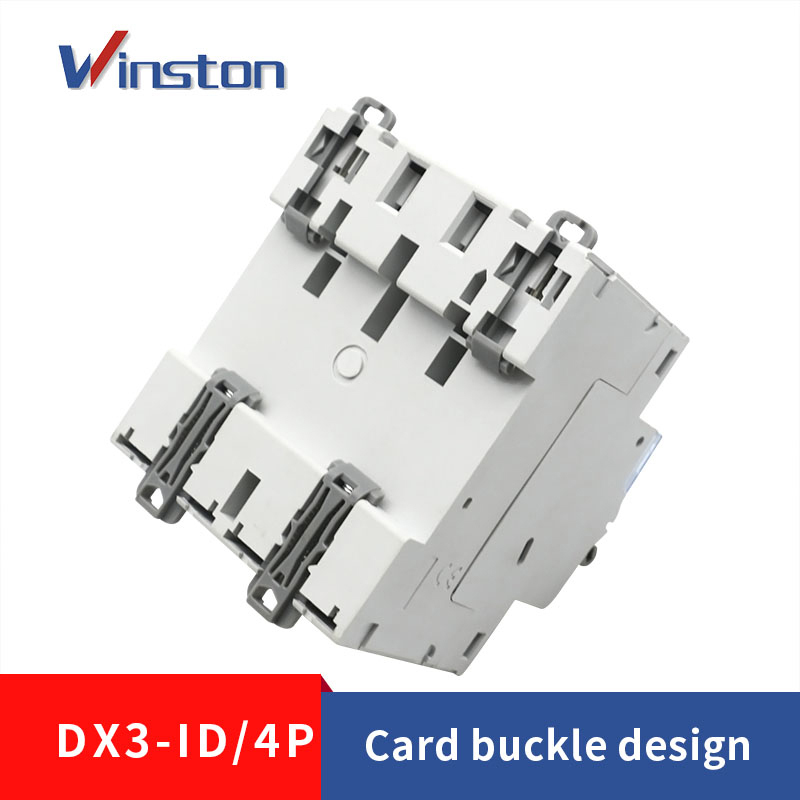 DX3-ID 4P 6-100A 400V 300MA 500MA RCCB Mini Leakage Circuit Breaker